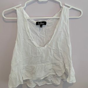 White Summer Going Out Tank Top